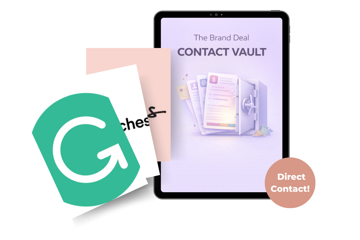 The Brand Deal Contact Vault mockup